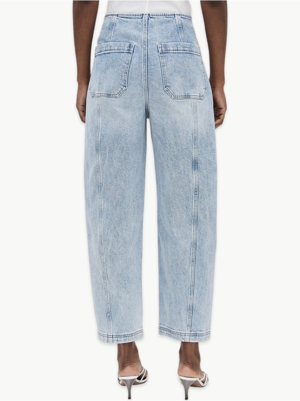 Pistola Blair Bandless High Waist Crop Barrel Jeans 29 - Picture 5 of 11